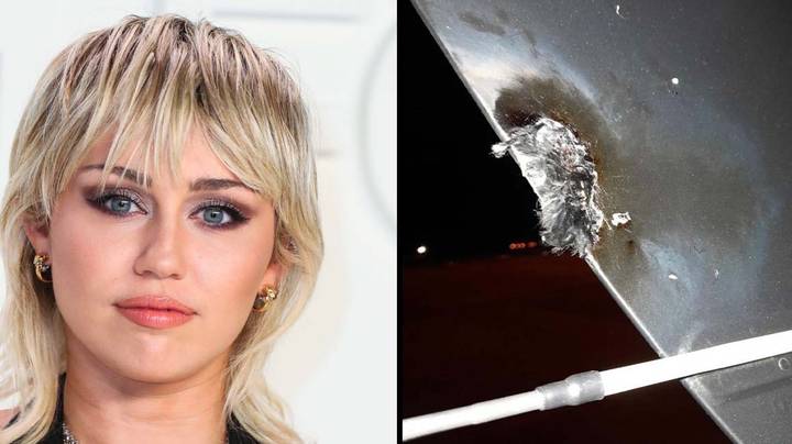 Miley Cyrus Plane Struck By Lightening